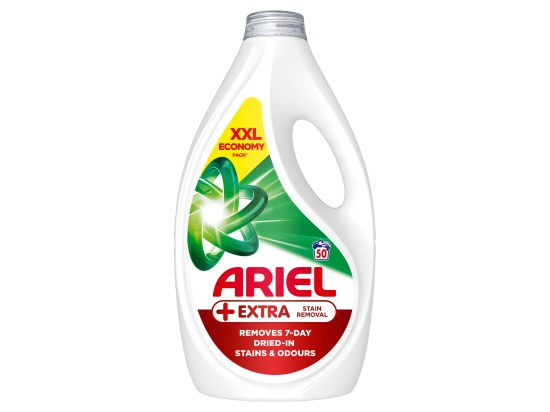 ARIEL Plus Extra Stain Tekutý prací gel 50 praní 2,25 l