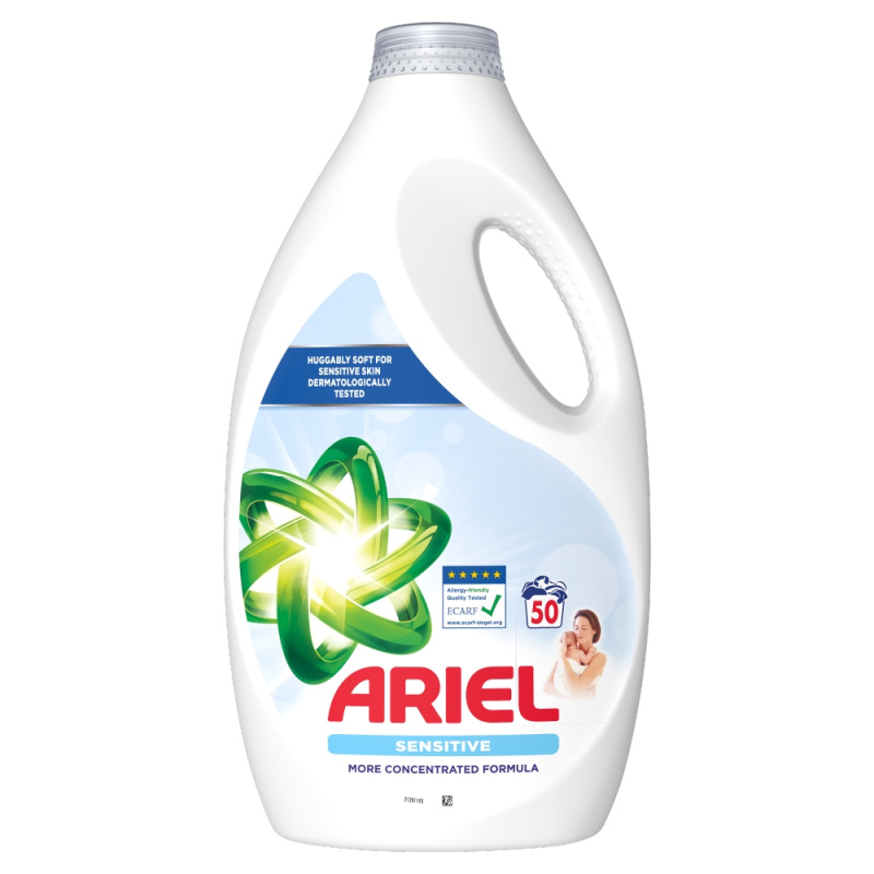 Ariel Sensitive prací gel 2,25 l 50 praní