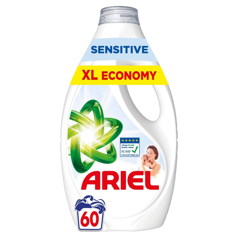 Ariel Sensitive prací gel (2,7 l)