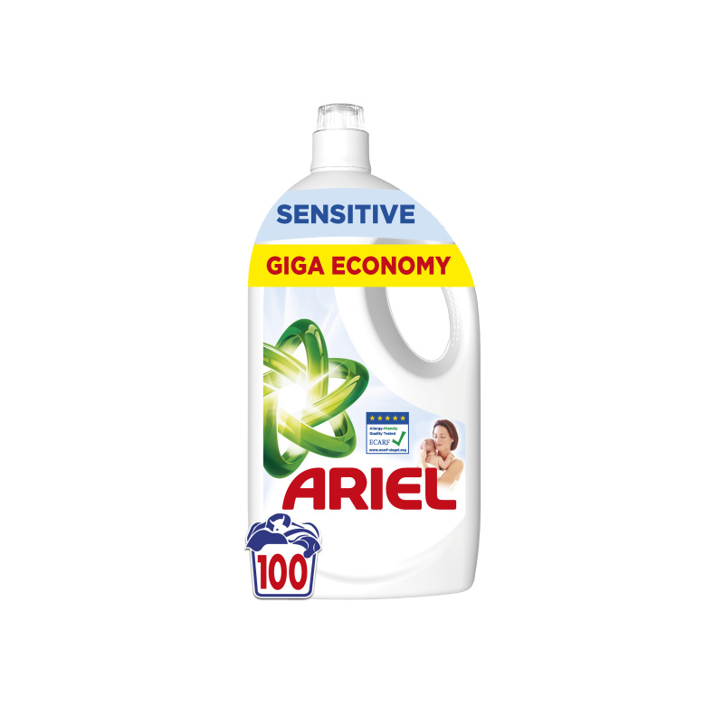 ARIEL Sensitive Tekutý prací gel 100 praní 4,5 l