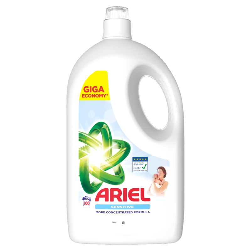 ARIEL Sensitive Tekutý prací gel 100 praní 4,5 l