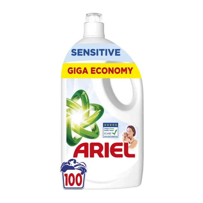 ARIEL Sensitive Tekutý prací gel 100 praní 4,5 l