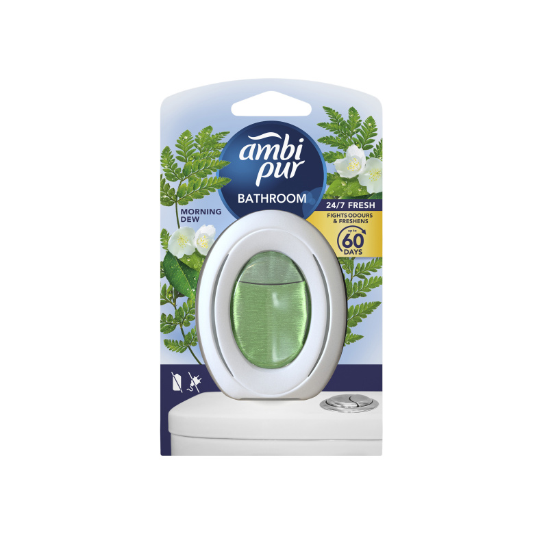 Ambi Pur Bathroom - osvěžovač vzduchu do koupelny - Morning Dew, 8 ml