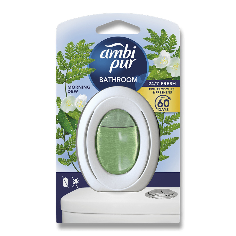 Ambi Pur Bathroom - osvěžovač vzduchu do koupelny - Morning Dew, 8 ml