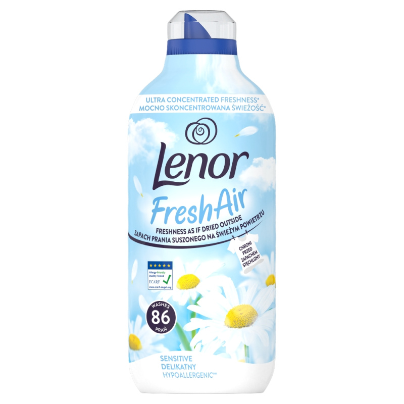 LENOR Fresh Air Sensitive Aviváž 86 praní 1,204 l