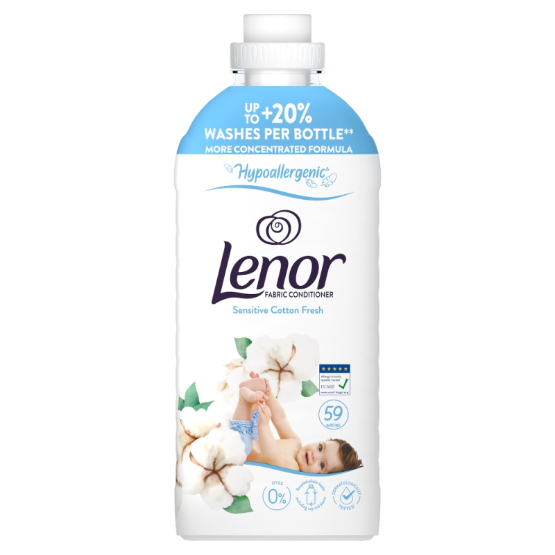 LENOR Sensitive Fresh Aviváž 59 praní 1239 ml