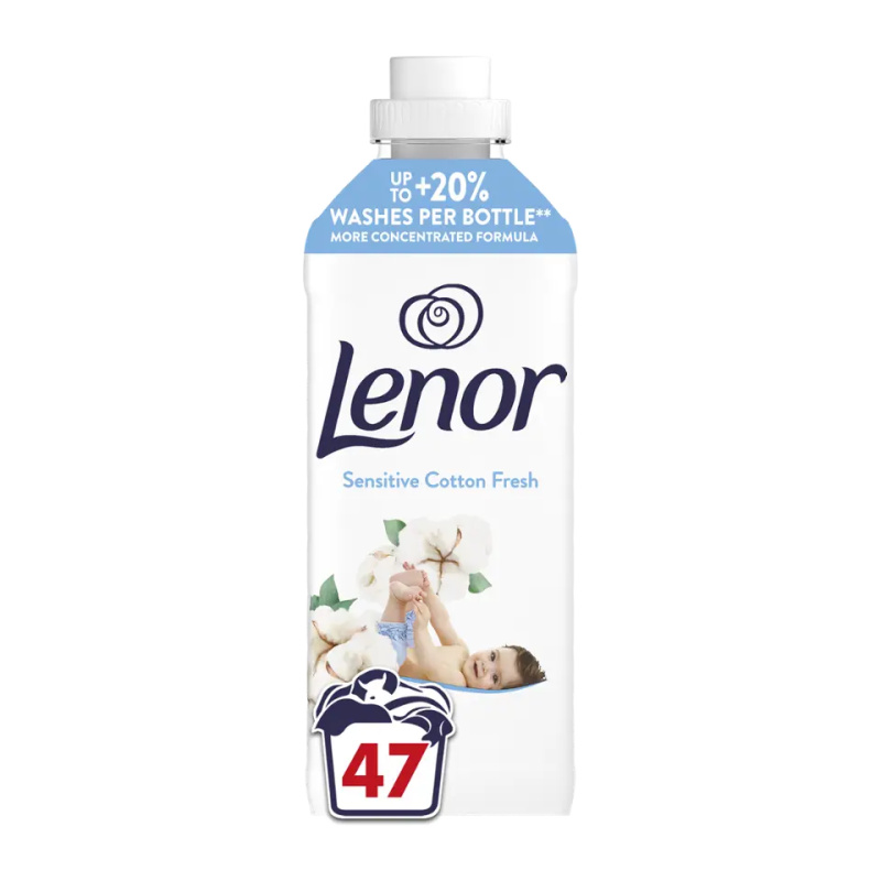 LENOR Sensitive Cotton Fresh Aviváž 47 praní 987 ml