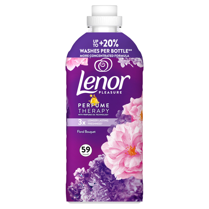 LENOR Amethyst & Flower Bouquet Aviváž 59 praní 1239 ml
