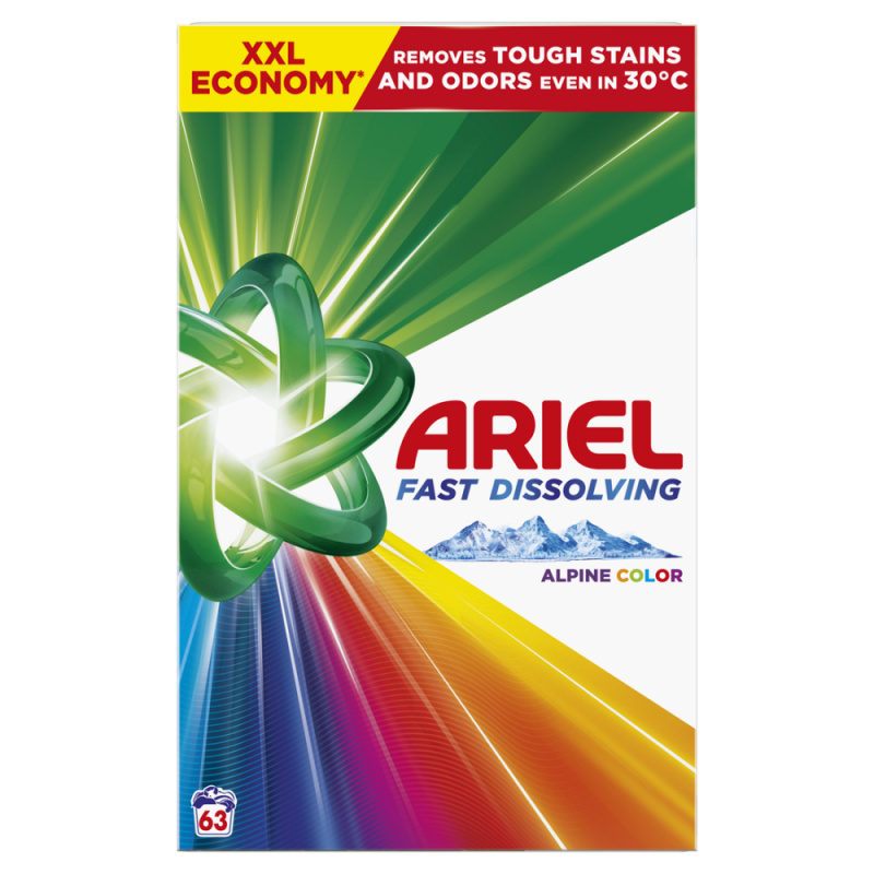 ARIEL Color Prací prášek Box 63 praní 3,465 kg