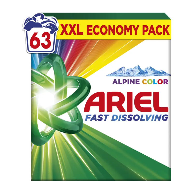 ARIEL Color Prací prášek Box 63 praní 3,465 kg