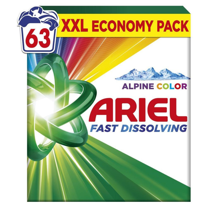 ARIEL Color Prací prášek Box 63 praní 3,465 kg