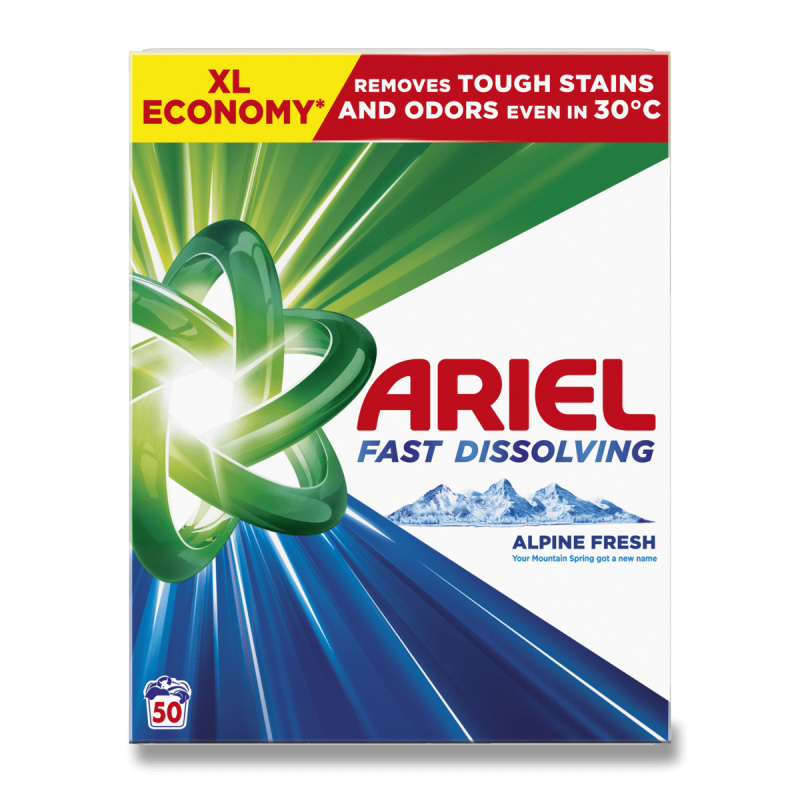 Ariel Alpine Fresh - prací prášek - 50 dávek