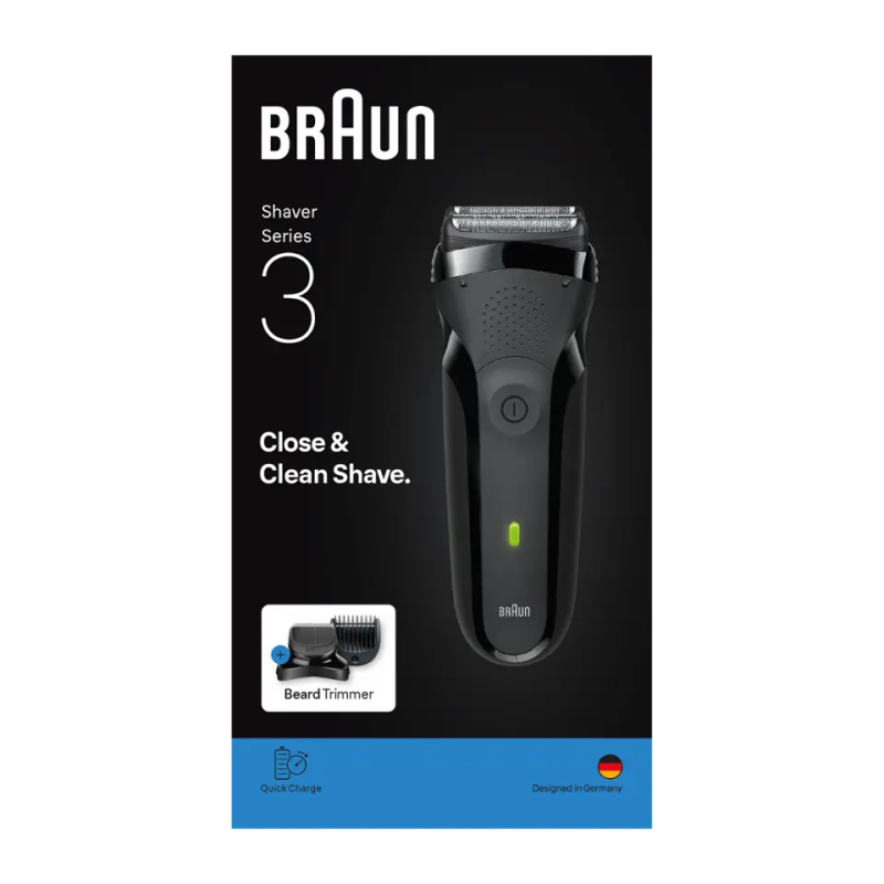 Braun Series 3 300 elektrický holicí strojek Black 1 ks
