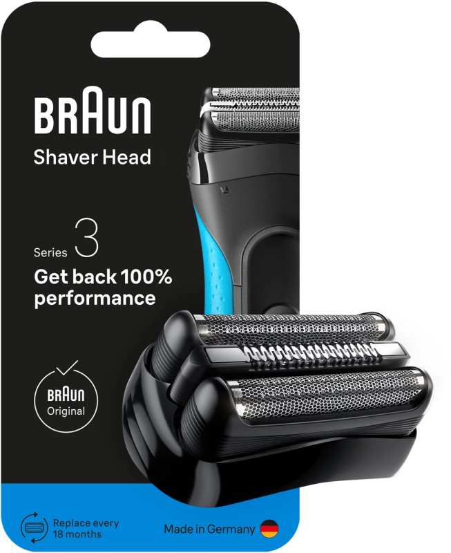 Braun Series 3+ 32B náhradní hlavice pro holení s elektrickým strojkem 1 ks