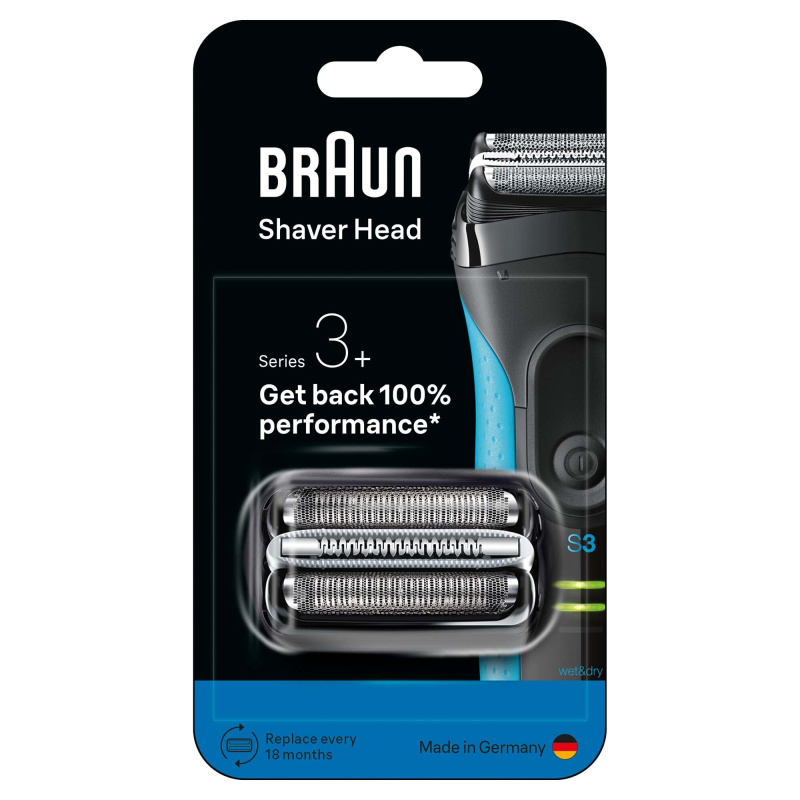 Braun Series 3+ 32B náhradní hlavice pro holení s elektrickým strojkem 1 ks
