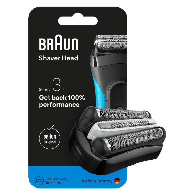 Braun Series 3+ 32B náhradní hlavice pro holení s elektrickým strojkem 1 ks
