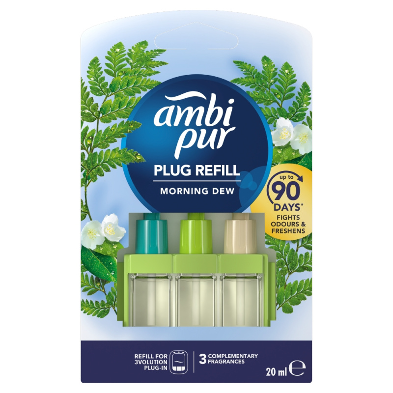 Ambi Pur 3 Volution - náplň do el. osvěžovače vzduchu - Morning Dew, 20 ml