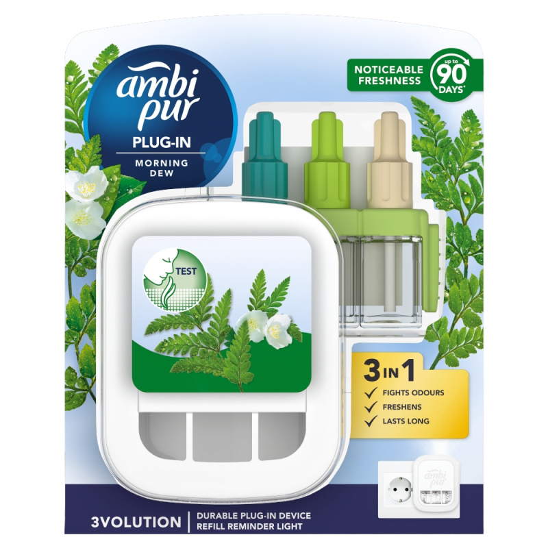 AMBI PUR 3Volution Osvěžovač vzduchu strojek + náplň Morning Dew 20 ml