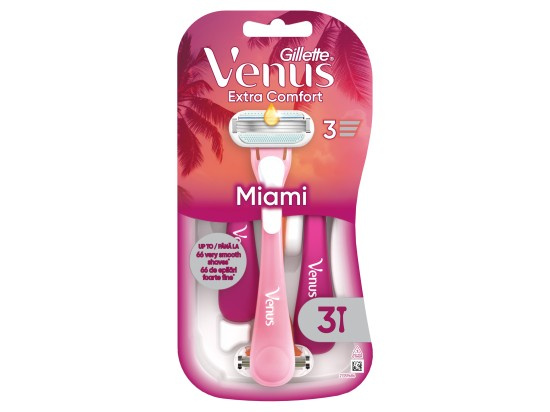 Gillette Venus Smooth Miami jednorázová holítka pro ženy 3 ks