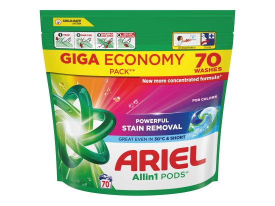 Kapsle na praní Ariel All in 1 PODS  Color -  70 pracích dávek