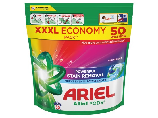 Ariel Color Allin1 kapsle na praní 50 ks