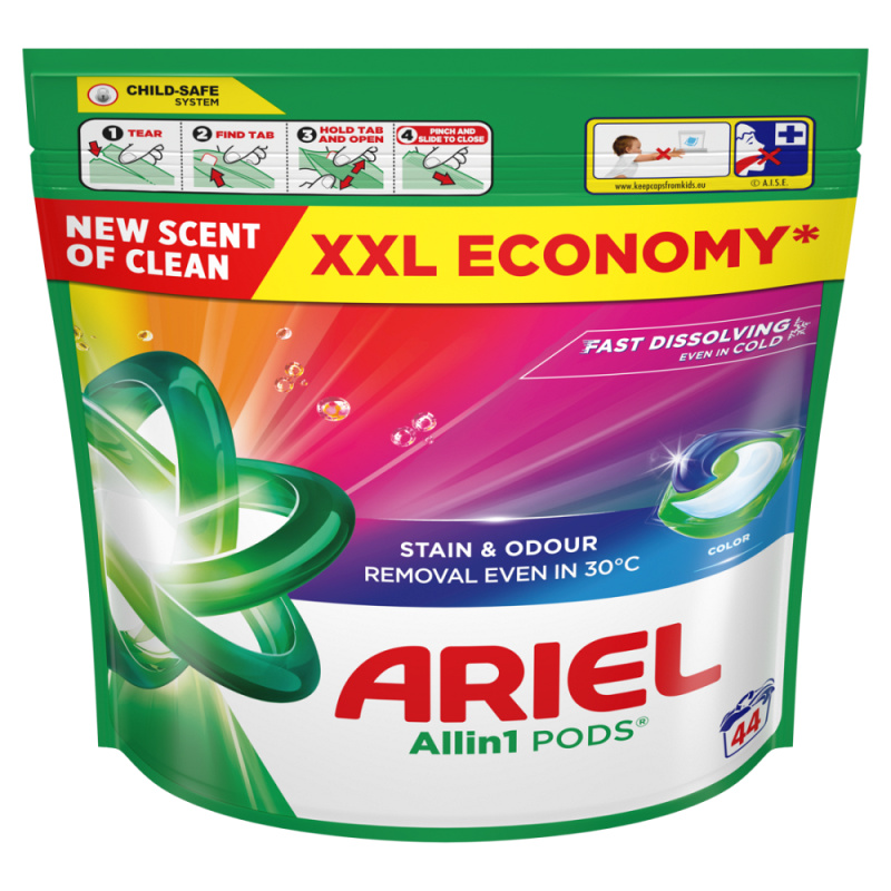 Ariel All in 1 Color - prací kapsle - 44 kapslí