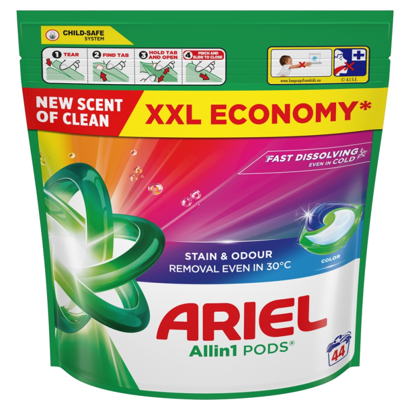 Ariel All in 1 Color - prací kapsle - 44 kapslí