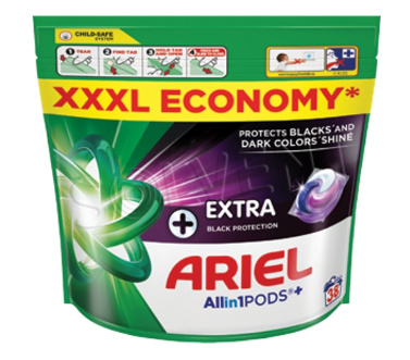 Ariel Black Allin1 kapsle na praní 38 ks