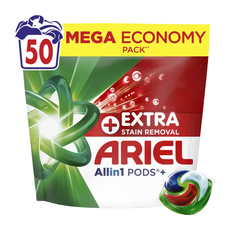 Ariel Extra Clean Allin1 kapsle na praní 50 ks