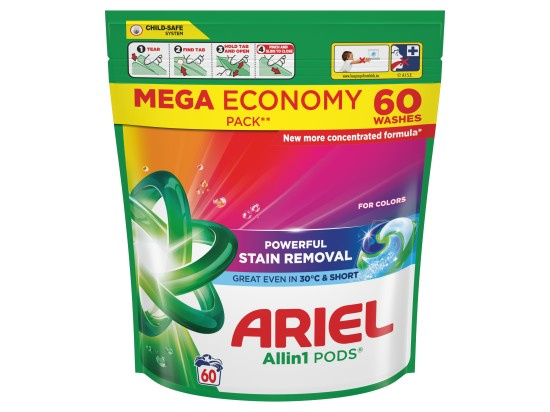 Kapsle na praní Ariel All in one PODS Color -  60 pracích dávek