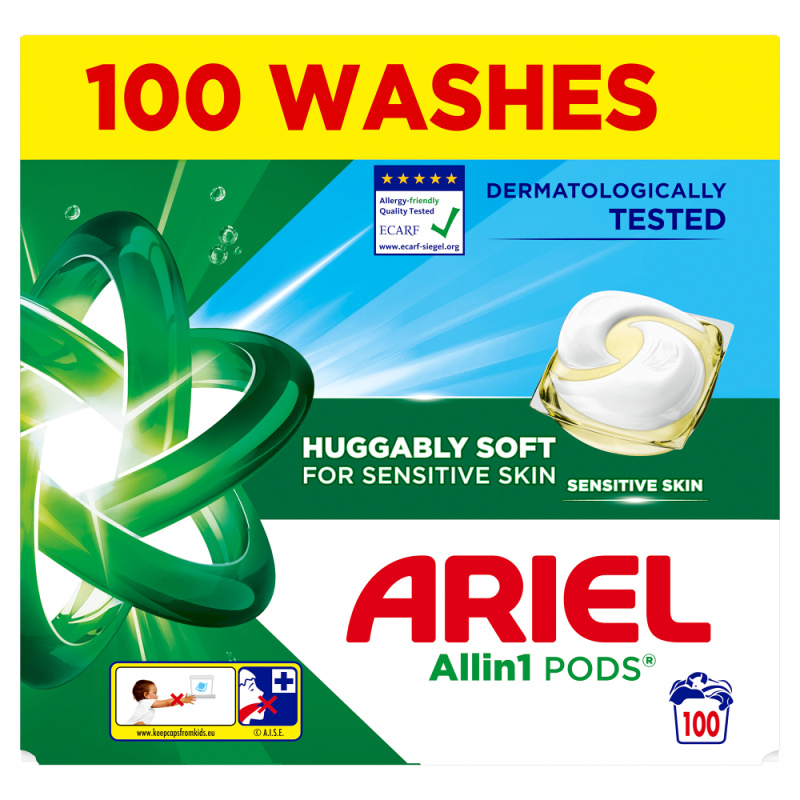 Ariel Sensitive Allin1 + kapsle na praní