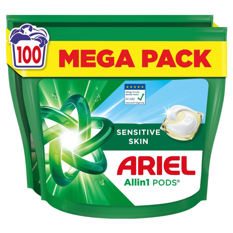 Ariel Sensitive Allin1 + kapsle na praní