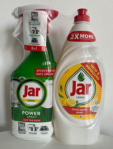 Jar Power Spray 3v1 Lemon a Prostředek na nádobí Lemon 500 + 900 ml