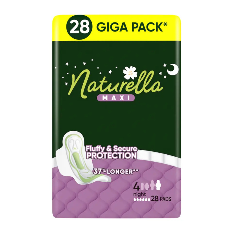 NATURELLA Classic Night Hygienické vložky s křidélky 28 kusů