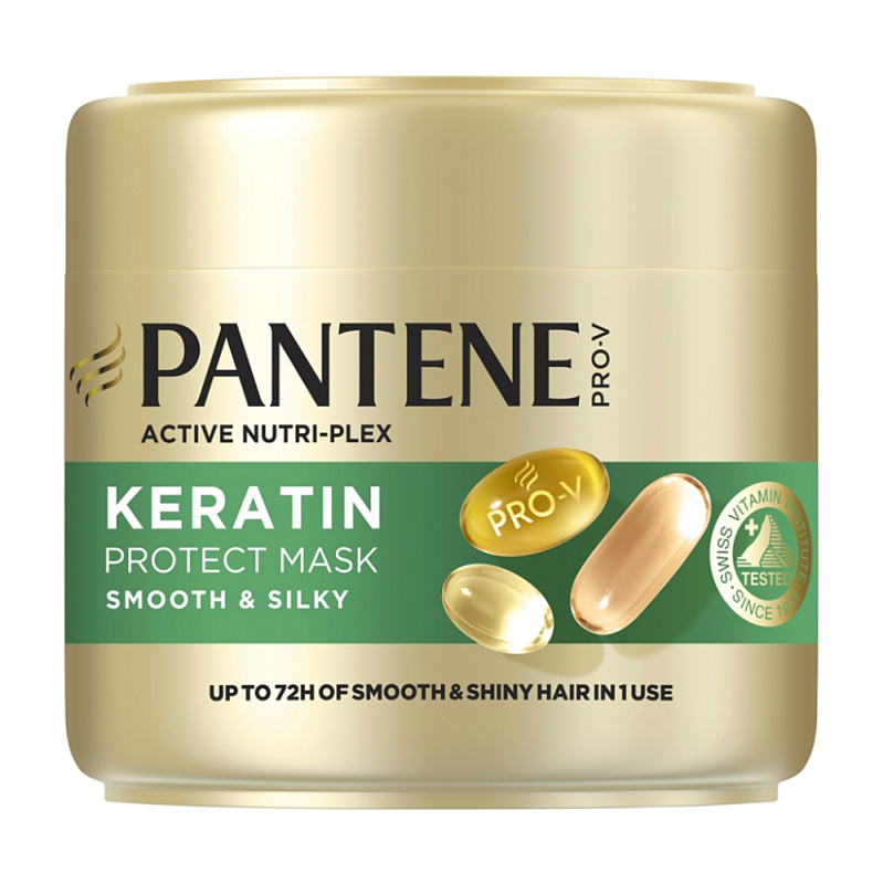 Pantene Pro-V Active Nutri Plex Smooth & Silky maska pro lesk a hebkost vlasů 300 ml