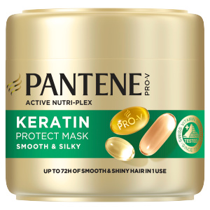 Pantene Pro-V Active Nutri Plex Smooth & Silky maska pro lesk a hebkost vlasů 300 ml