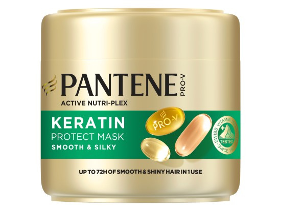Pantene Pro-V Active Nutri Plex Smooth & Silky maska pro lesk a hebkost vlasů 300 ml