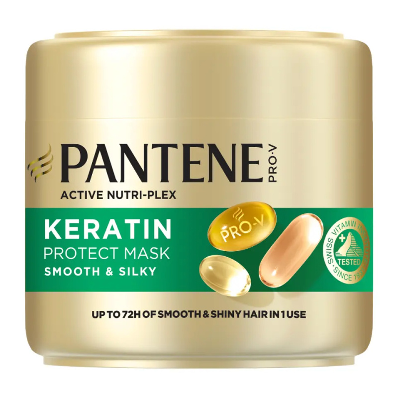 Pantene Pro-V Active Nutri Plex Smooth & Silky maska pro lesk a hebkost vlasů 300 ml