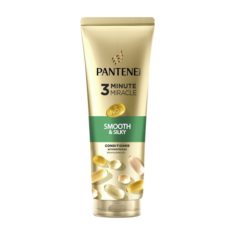 Pantene 3 Minute Miracle Smooth&Silky hloubkový tříminutový kondicionér pro poškozené vlasy 220 ml