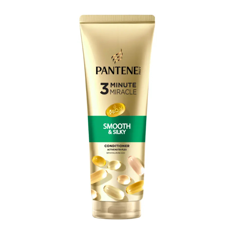 Pantene 3 Minute Miracle Smooth&Silky hloubkový tříminutový kondicionér pro poškozené vlasy 220 ml