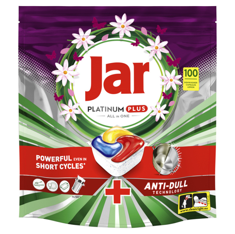 Jar Platinum Plus All in One - kapsle do myčky - 100 kapslí
