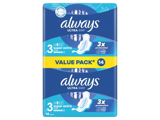 Always Ultra Night Hygienické vložky s křidélky
