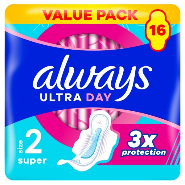 Always Ultra Day Super hygienické vložky 16 ks