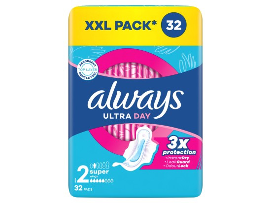 Always Hygienické vložky Ultra Day Super Quatro 32 ks