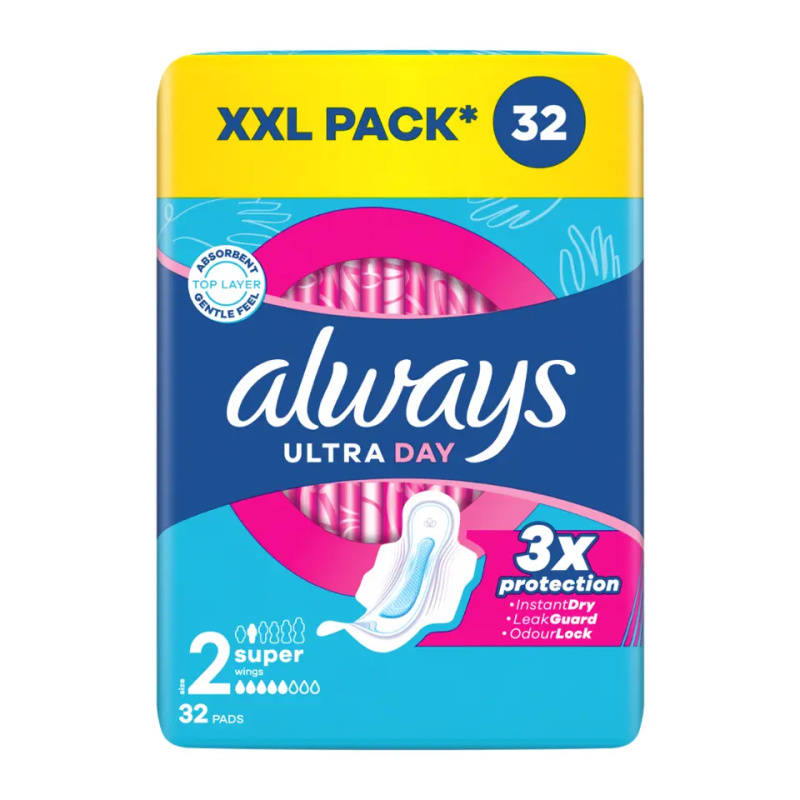 Always Hygienické vložky Ultra Day Super Quatro 32 ks