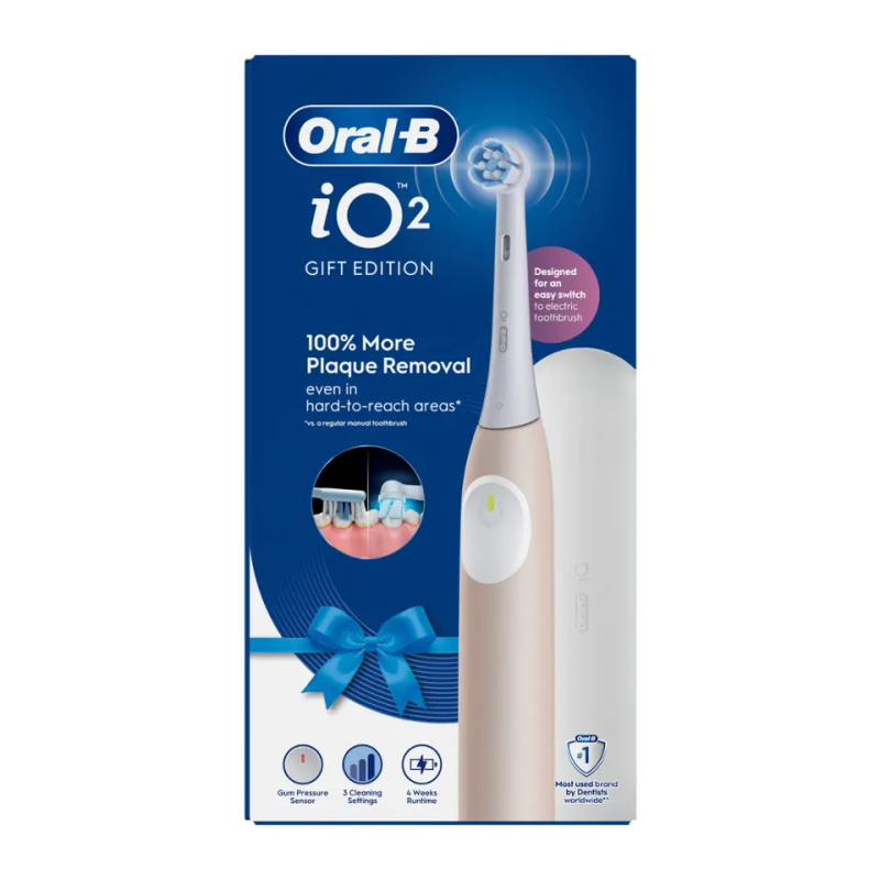 Oral-B iO2 elektrický zubní kartáček s pouzdrem Calm Pink 1 ks