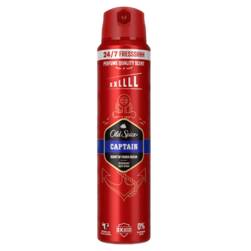 Old Spice Captain deodorant ve spreji 250 ml