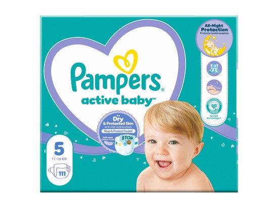 Pampers Active Baby vel. 5 11-16 kg dětské pleny 111 ks