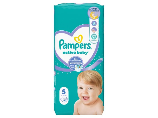 Pampers Active Baby Size 5 jednorázové pleny 11-16 kg 50 ks