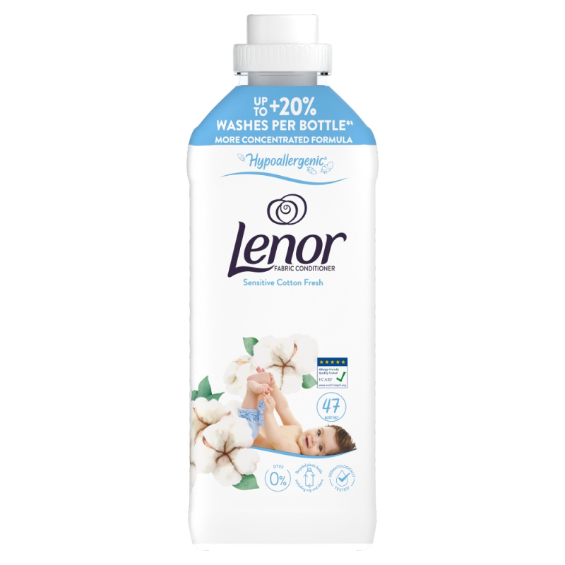 LENOR Sensitive Fresh Aviváž 94 praní 2 x 987 ml
